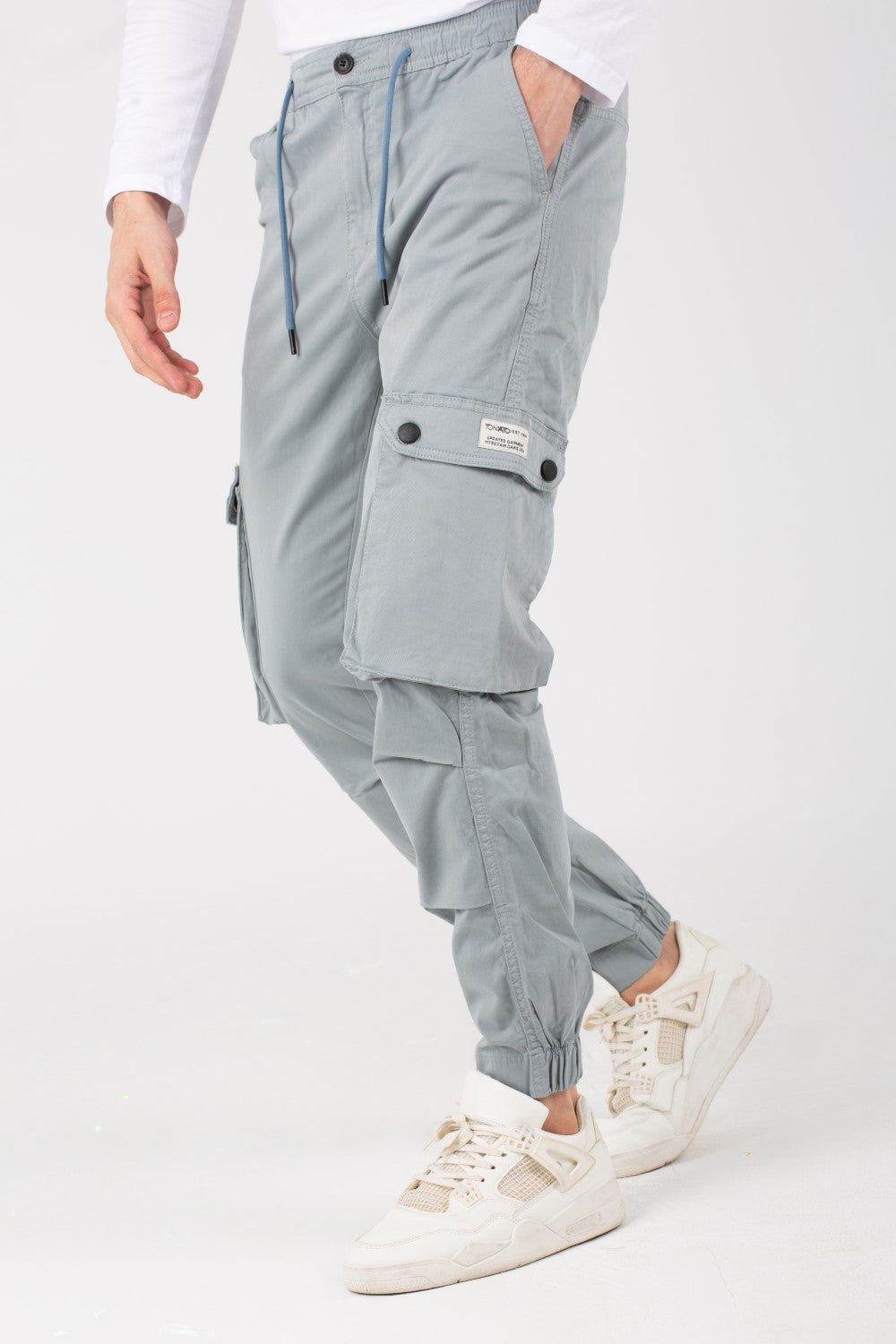 Mens Sherwal Gabardine Pants With Distinctive Side Ppockets