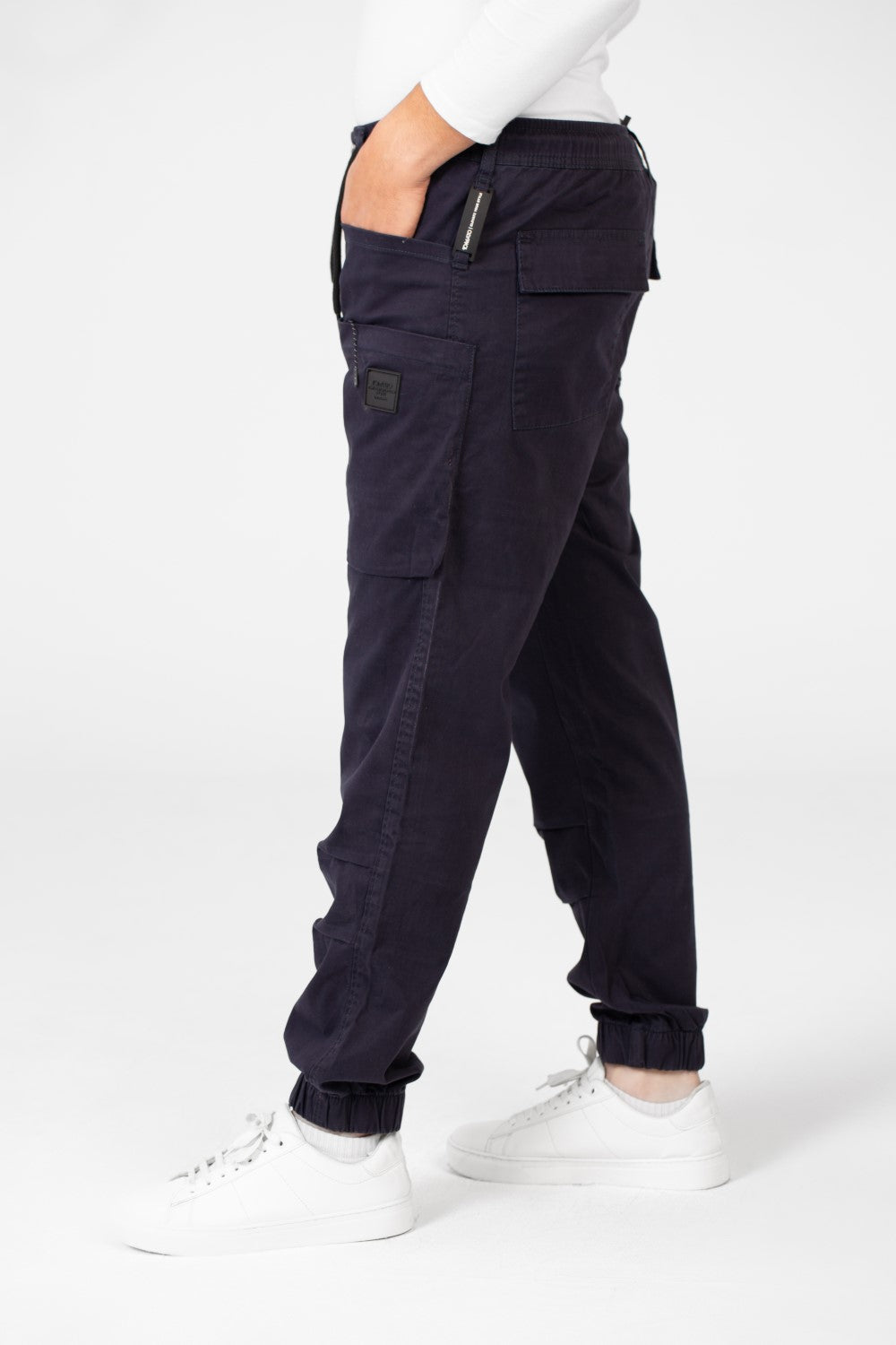 Men's Slim Fit Gabardine Sherwal Pants With Drawstring In The Middle