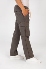 Men's Gabardine Sherwal Pants With Side Pockets And A Waist Drawstring