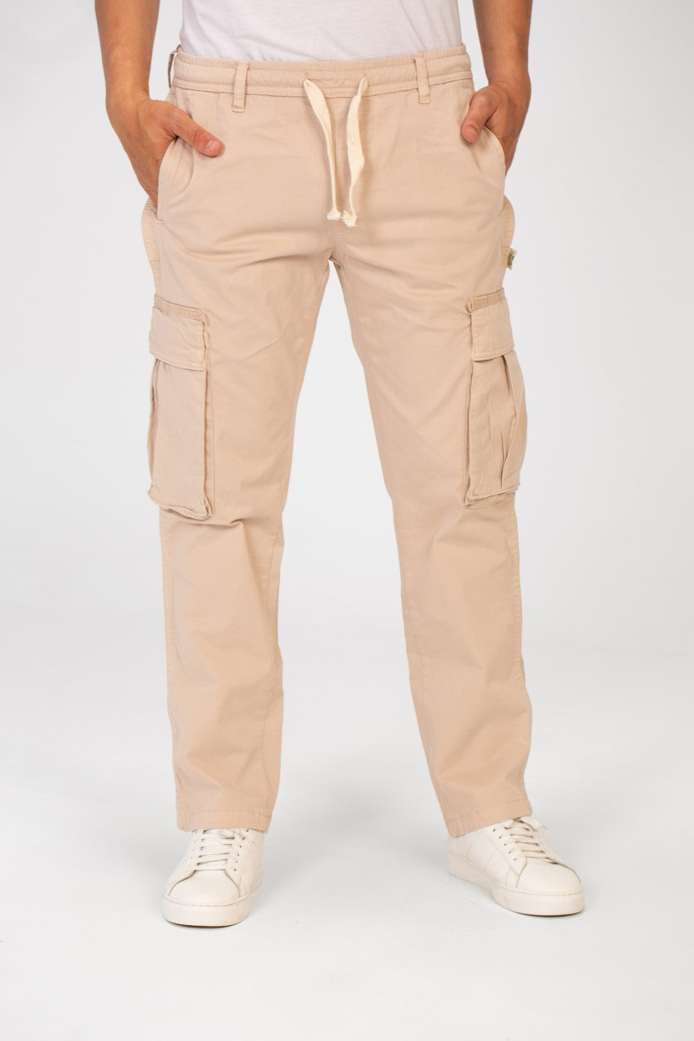 Men's Gabardine Sherwal Pants With Side Pockets And A Waist Drawstring