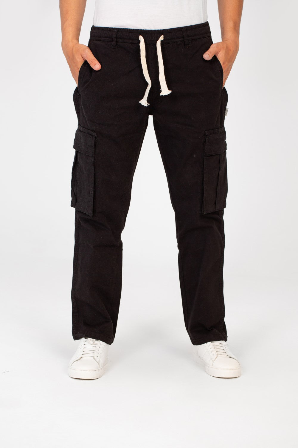 Men's Gabardine Sherwal Pants With Side Pockets And A Waist Drawstring