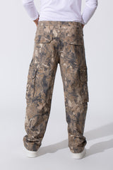 Men's Sherwal Gabardine Trousers Pants With A Cargo Army Cut And Modern Pockets