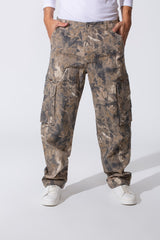 Men's Sherwal Gabardine Trousers Pants With A Cargo Army Cut And Modern Pockets