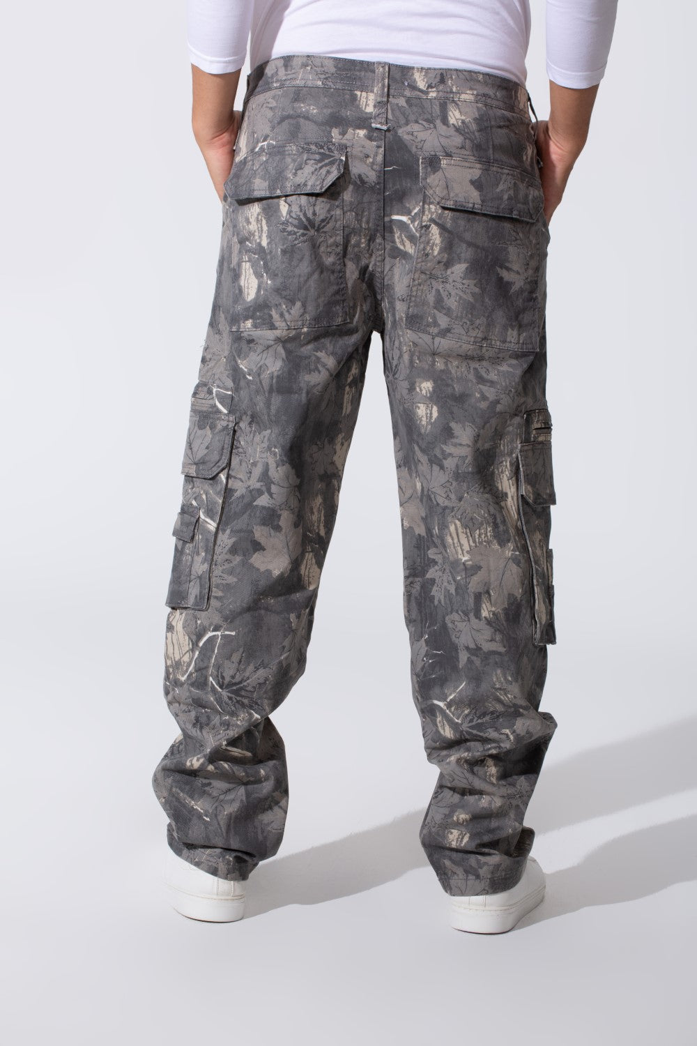 Men's Sherwal Gabardine Trousers Pants With A Cargo Army Cut And Modern Pockets