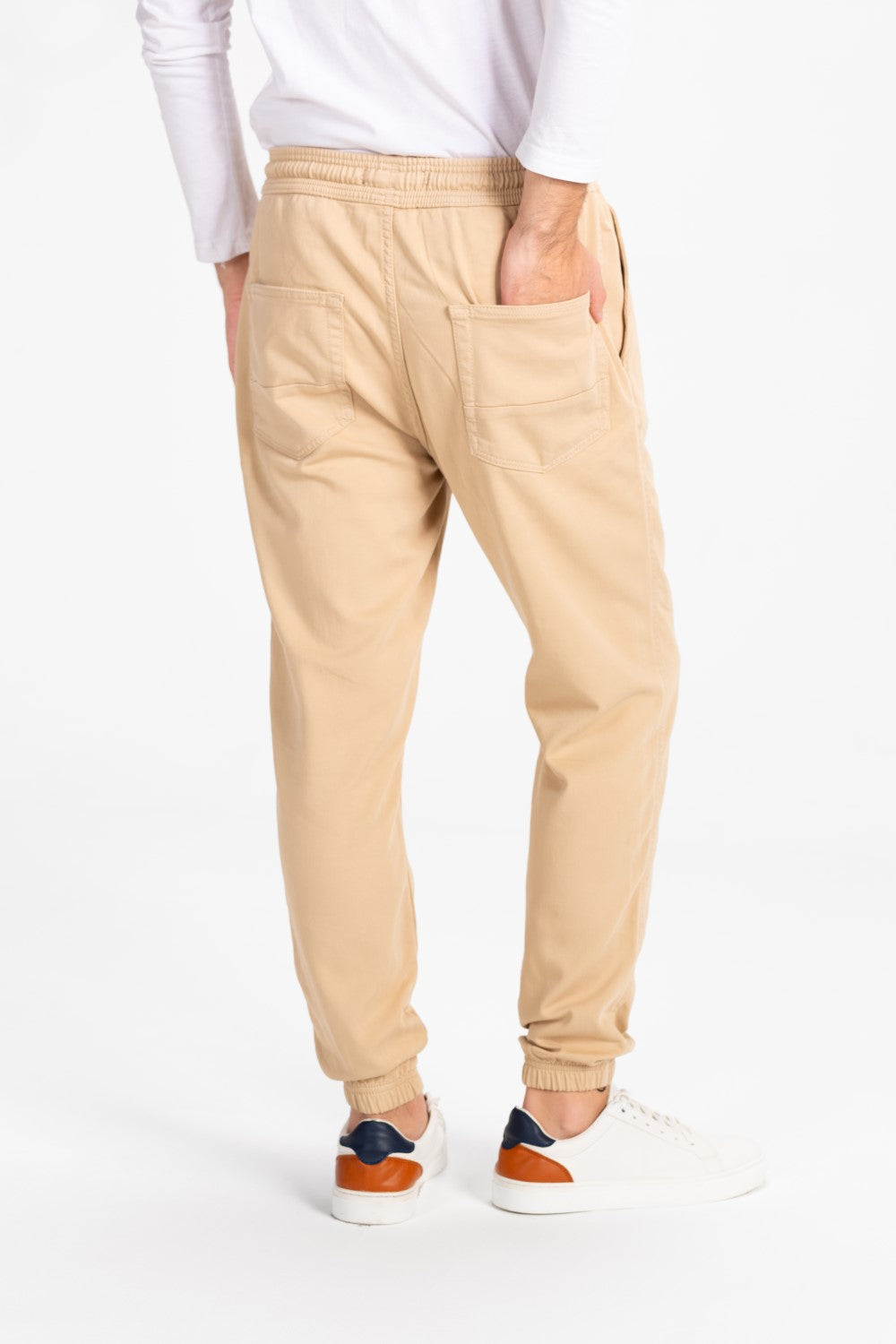 Men's Gabardine Basic Pants With Pockets