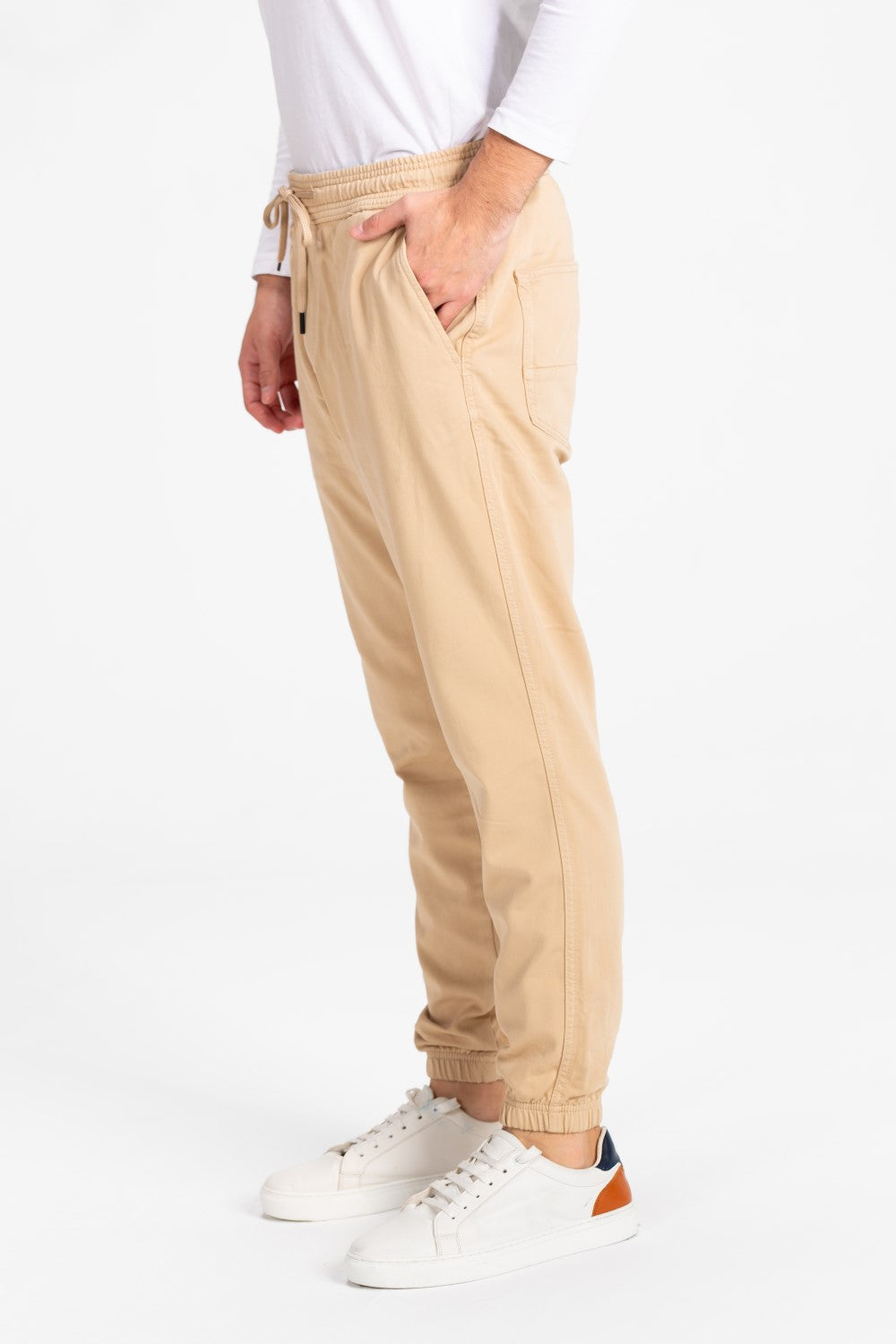 Men's Gabardine Basic Pants With Pockets