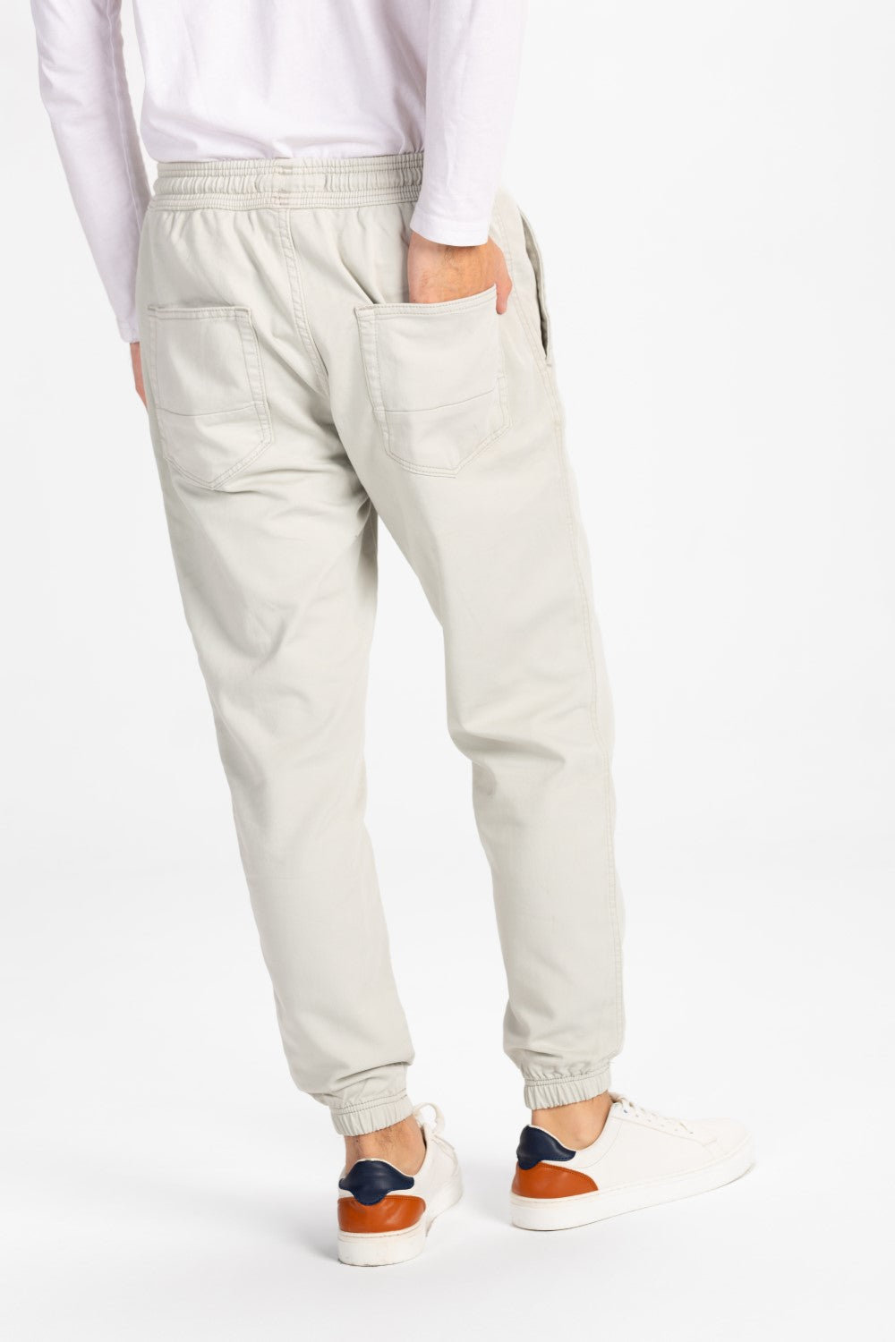 Men's Gabardine Basic Pants With Pockets