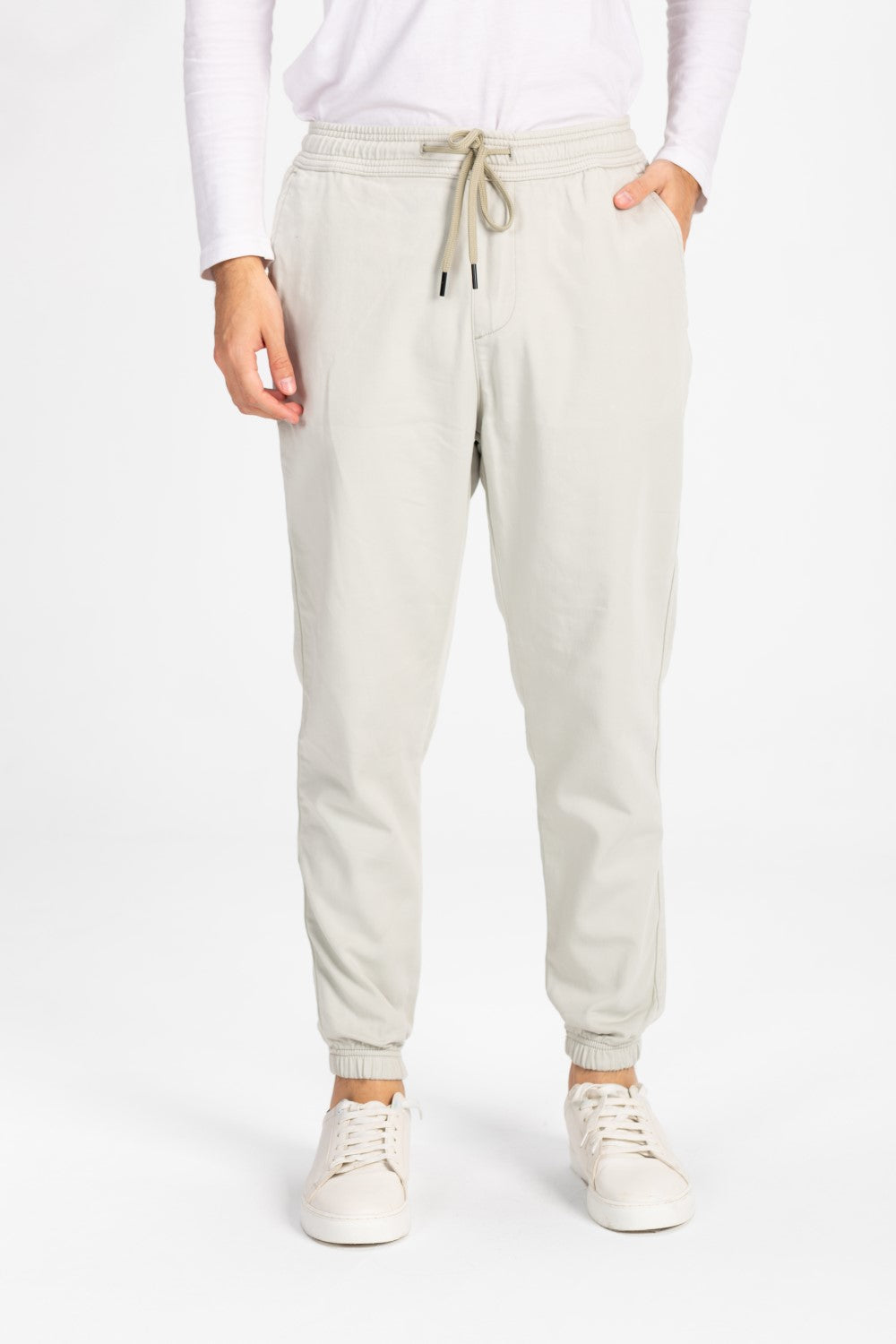 Men's Gabardine Basic Pants With Pockets