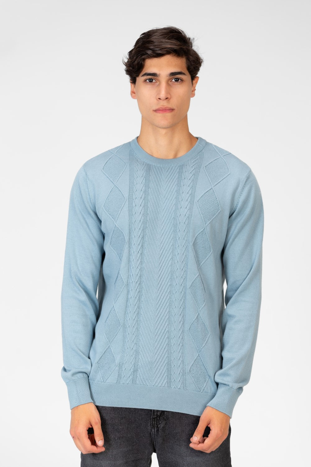 Men's Cotton Knit Crew Neck Pullover