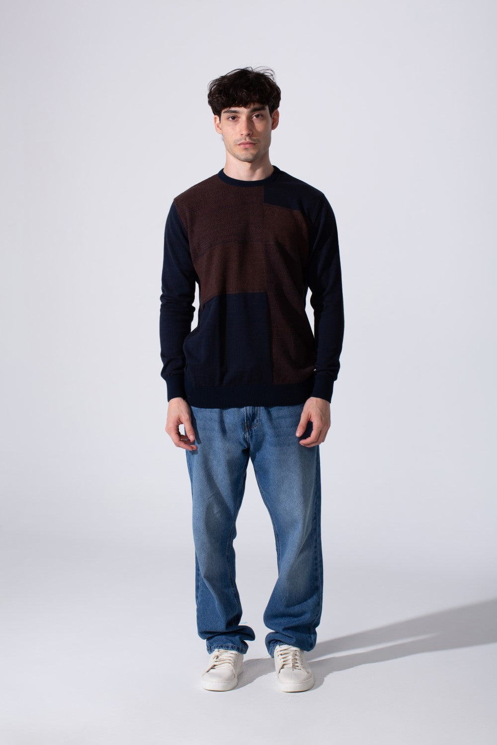 Men's Slim Fit Cotton Long Sleeves Round Neck Pullover In Comfortable Material