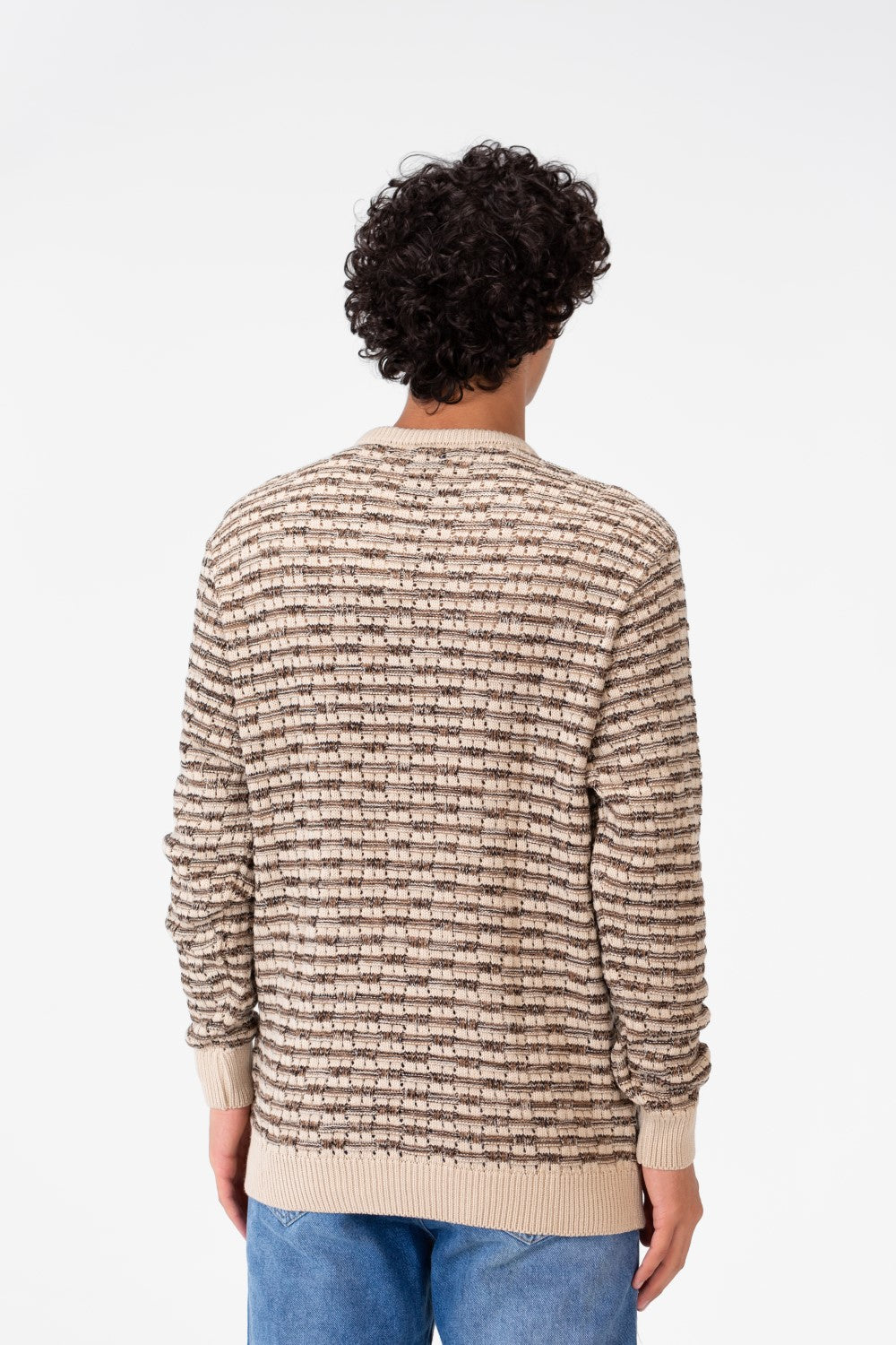 Men's Crew Neck Pullover With Basic Details