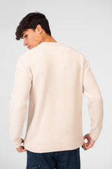 Men's Velvet Pullover With Round Neck And Long Sleeves