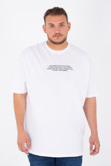 Men's Big Size Round Neck Short Sleeves Jakar T-Shirt With Front & Back Print