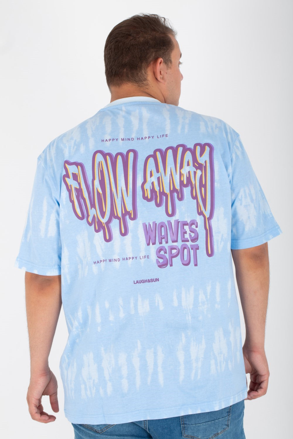 Men's Big Size Printed T-shirt With Half Sleeves And A Round Neck