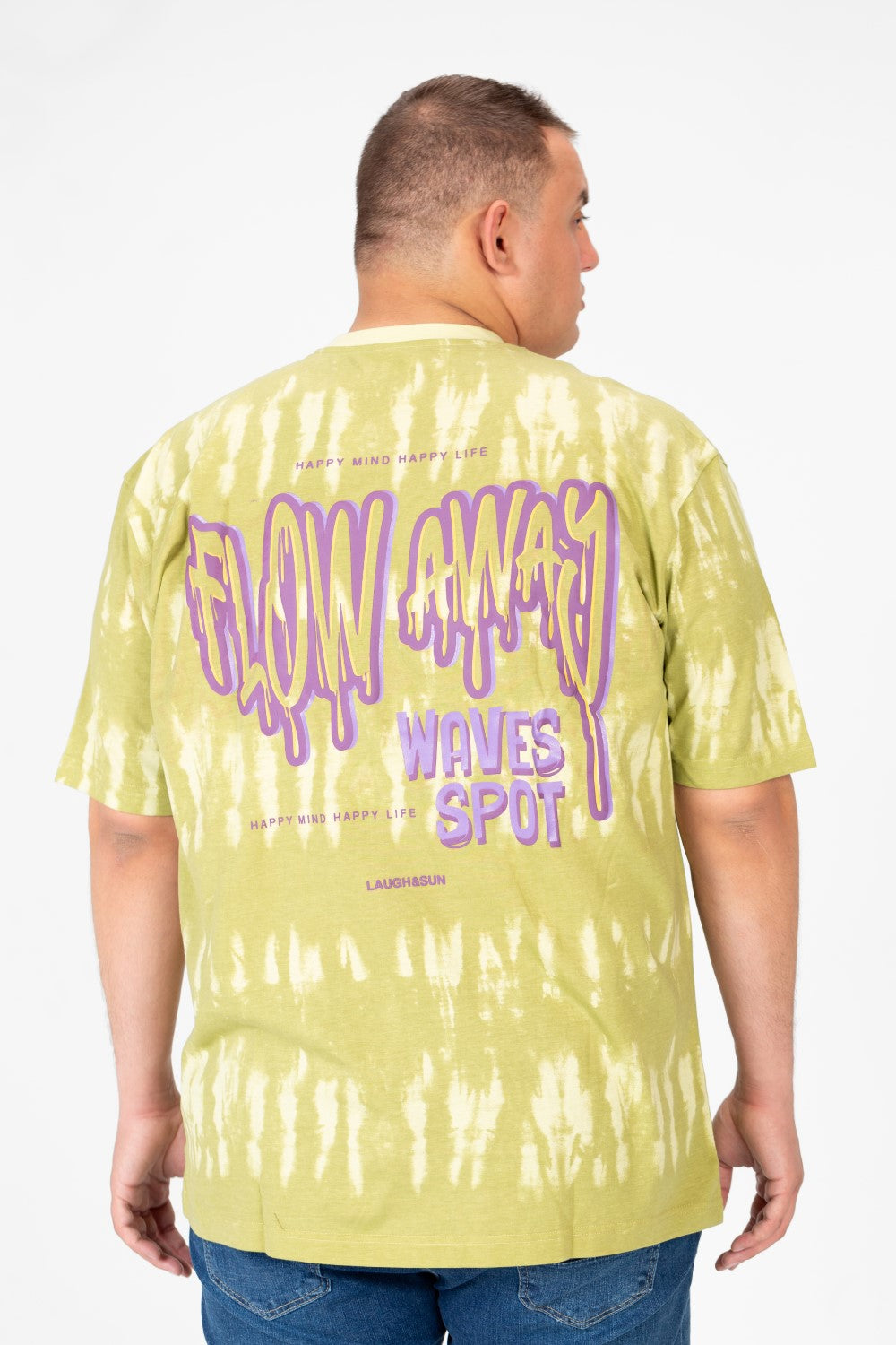 Men's Big Size Printed T-shirt With Half Sleeves And A Round Neck