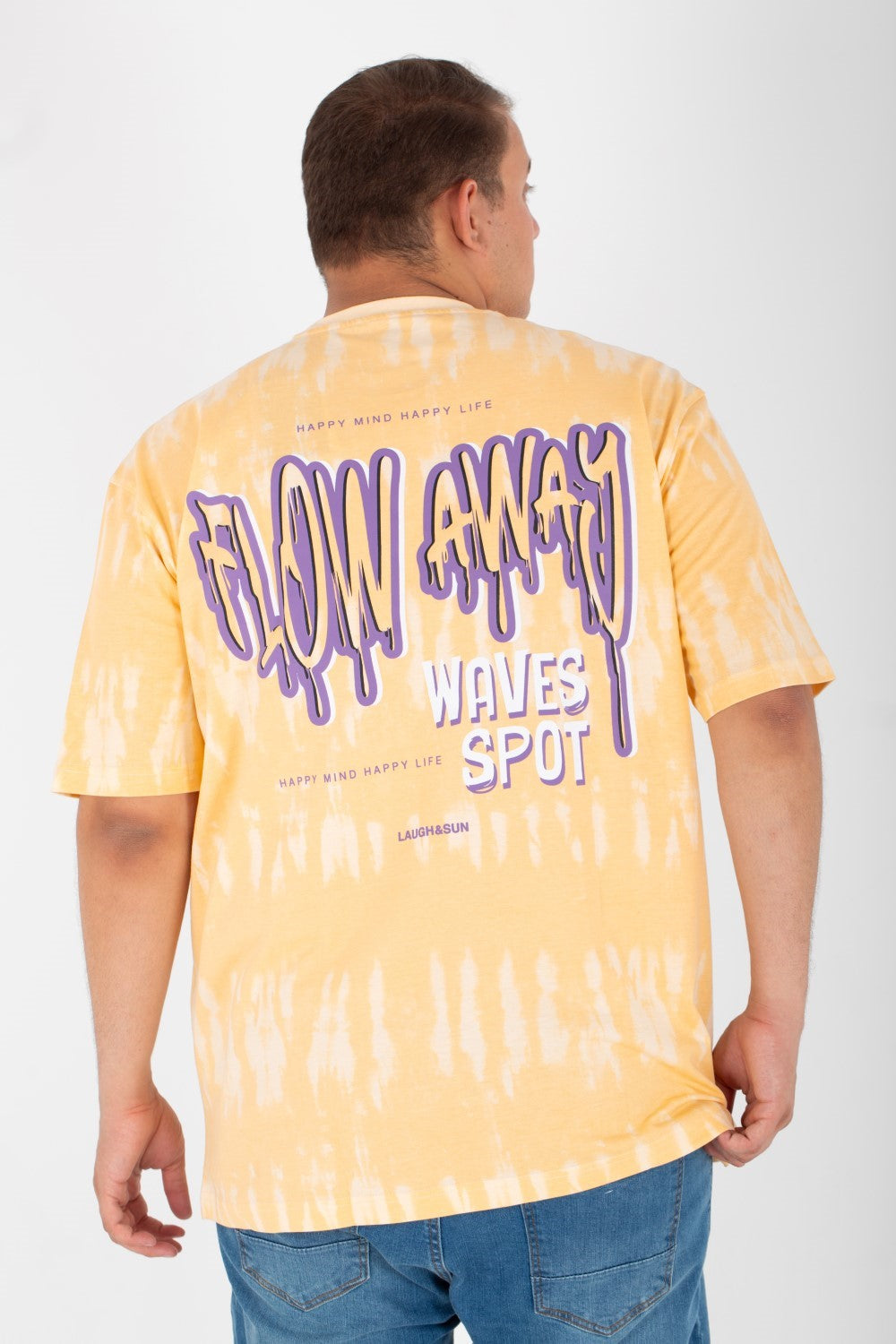 Men's Big Size Printed T-shirt With Half Sleeves And A Round Neck