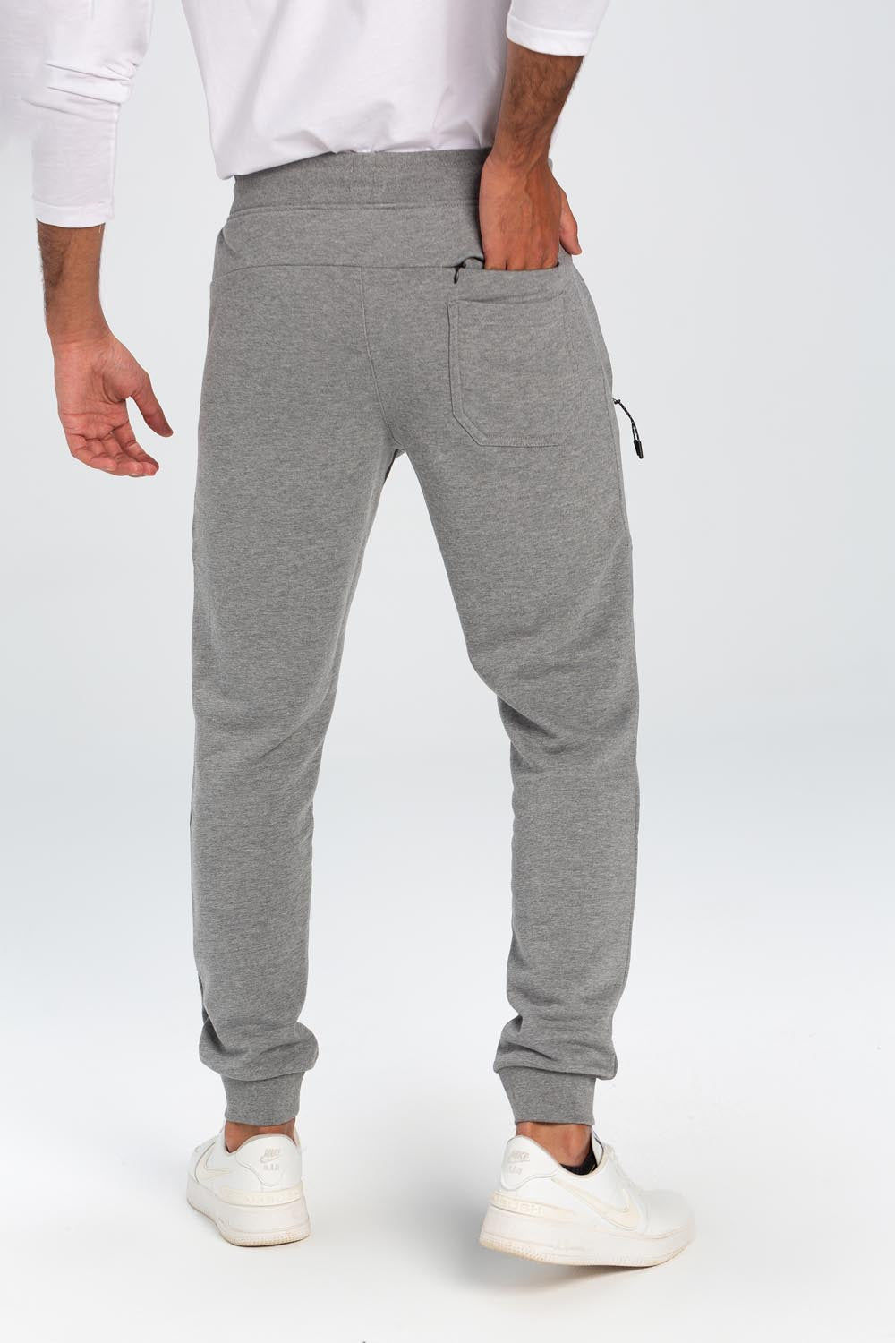 Men's Basic Slim Fit Sports Elegant Melton Sweatpants