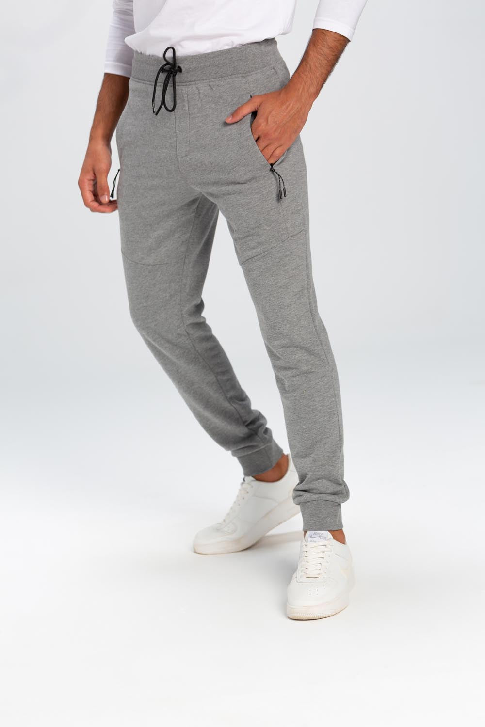 Men's Basic Slim Fit Sports Elegant Melton Sweatpants