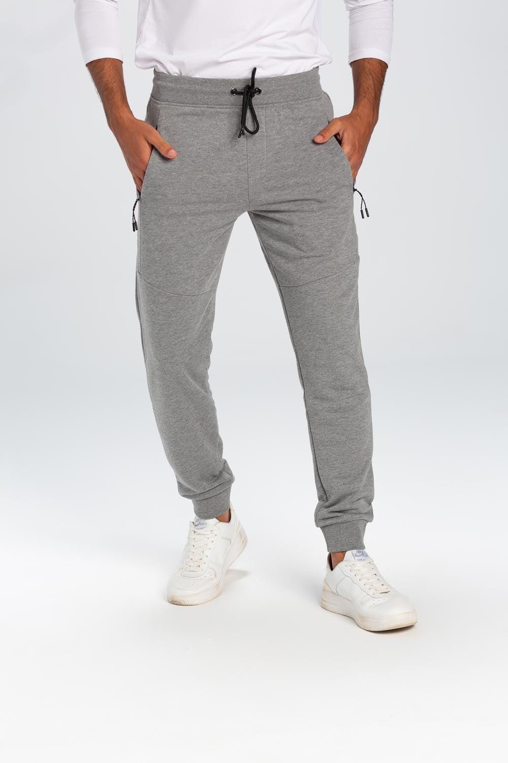 Men's Basic Slim Fit Sports Elegant Melton Sweatpants