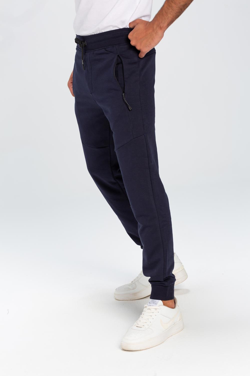 Men's Basic Slim Fit Sports Elegant Melton Sweatpants