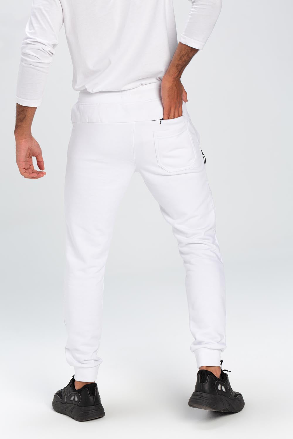 Men's Basic Slim Fit Sports Elegant Melton Sweatpants