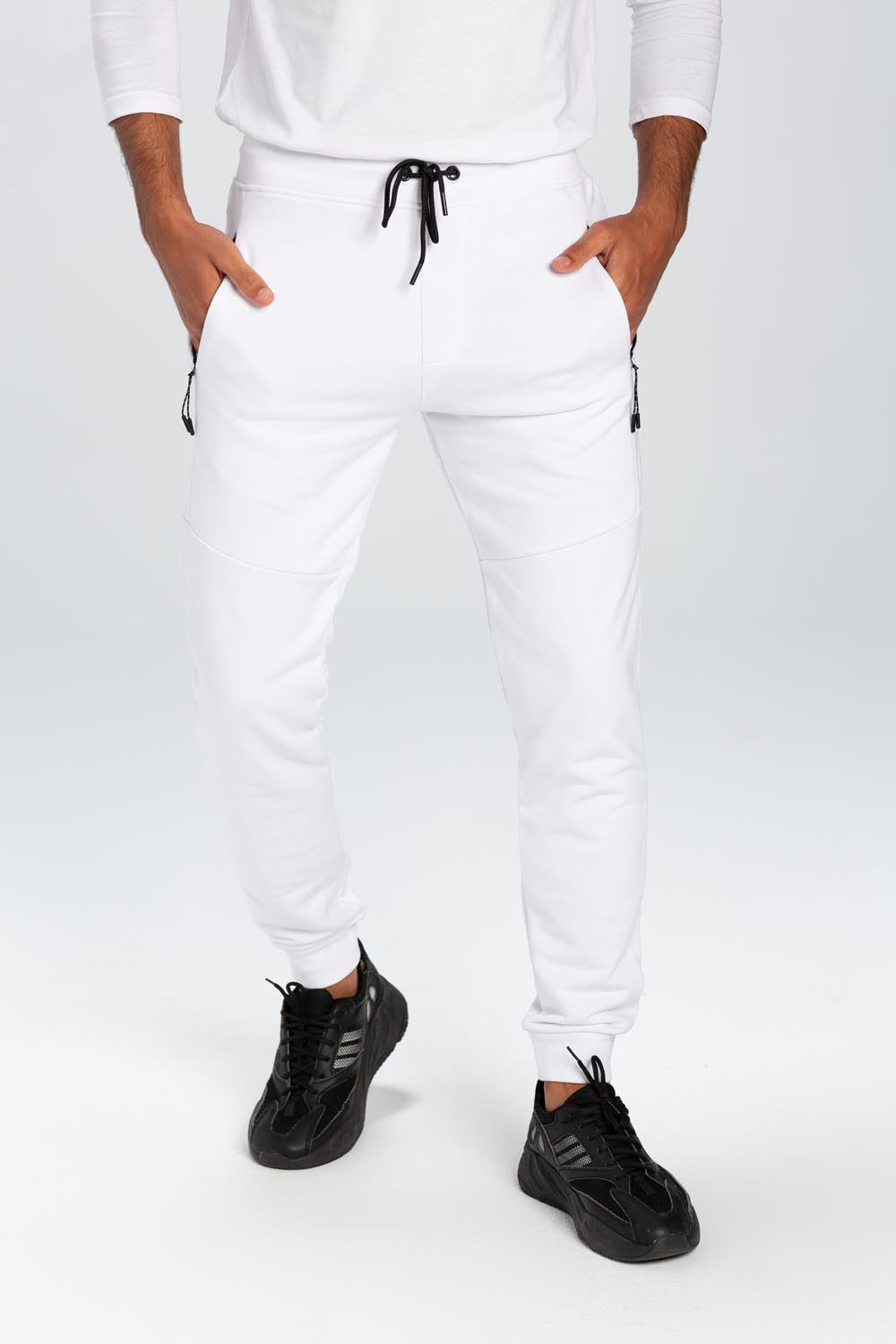 Men's Basic Slim Fit Sports Elegant Melton Sweatpants