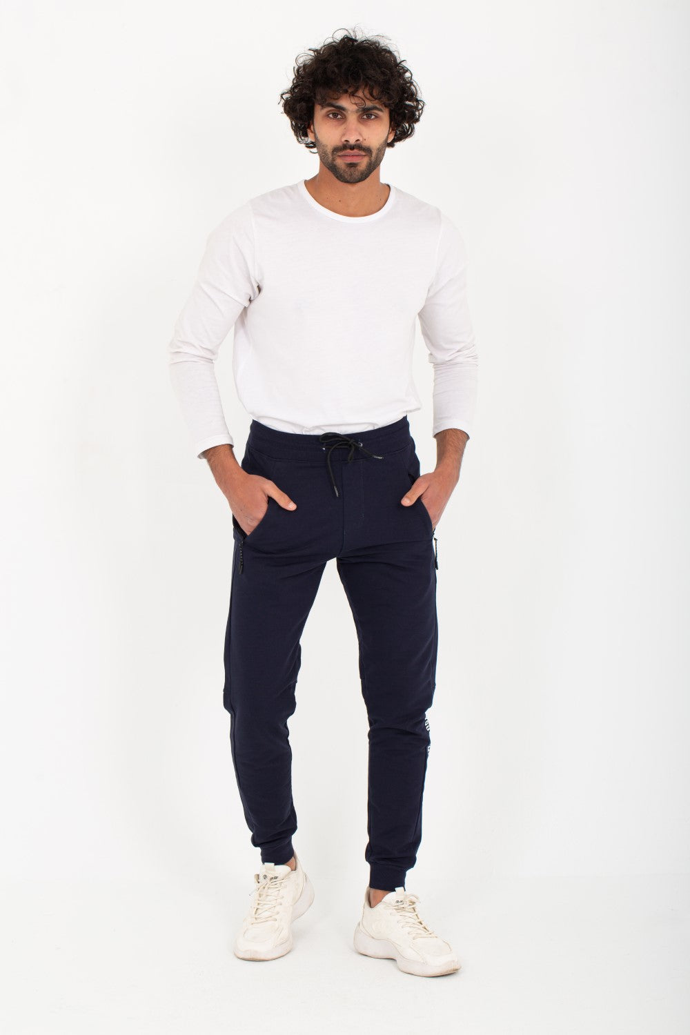 Men's Slim Fit Sports Unique Cut Printed Leg Sweatpants