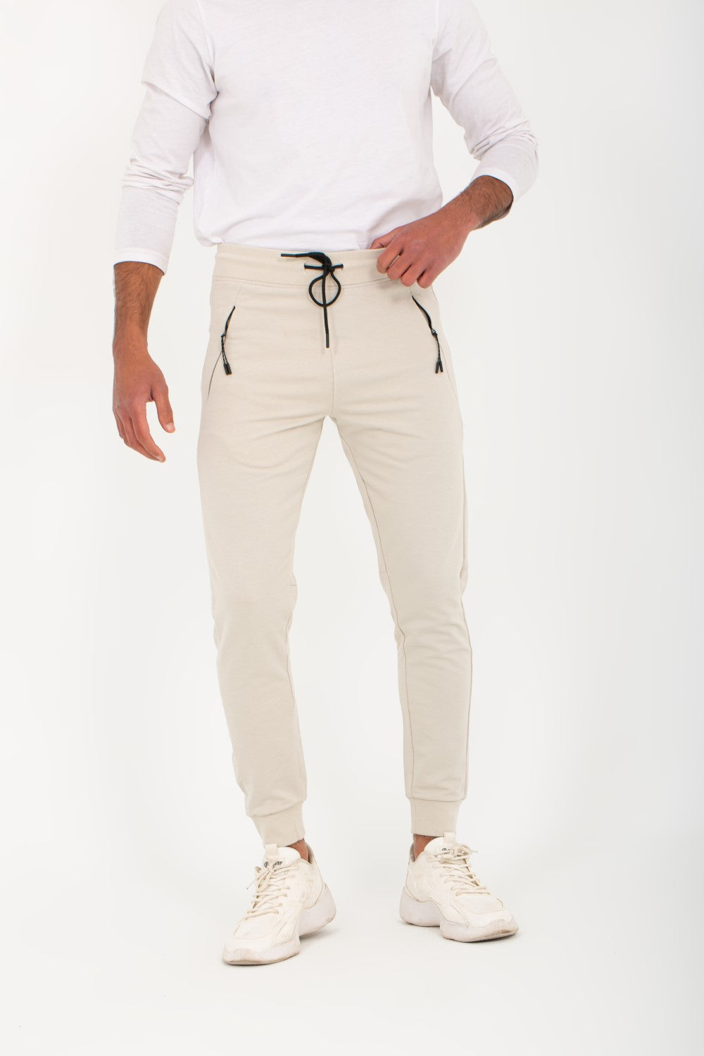 Men's Slim Fit Sports Unique Cut Printed Leg Sweatpants