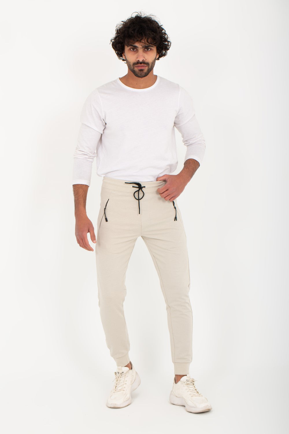 Men's Slim Fit Sports Unique Cut Printed Leg Sweatpants