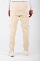 Mens Casual Sweatpants With Side Pockets And A Drawstring In The Middle