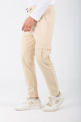 Mens Casual Sweatpants With Side Pockets And A Drawstring In The Middle