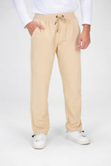 Mens Sweatpants With Elastic Waistband And A Modern Cut
