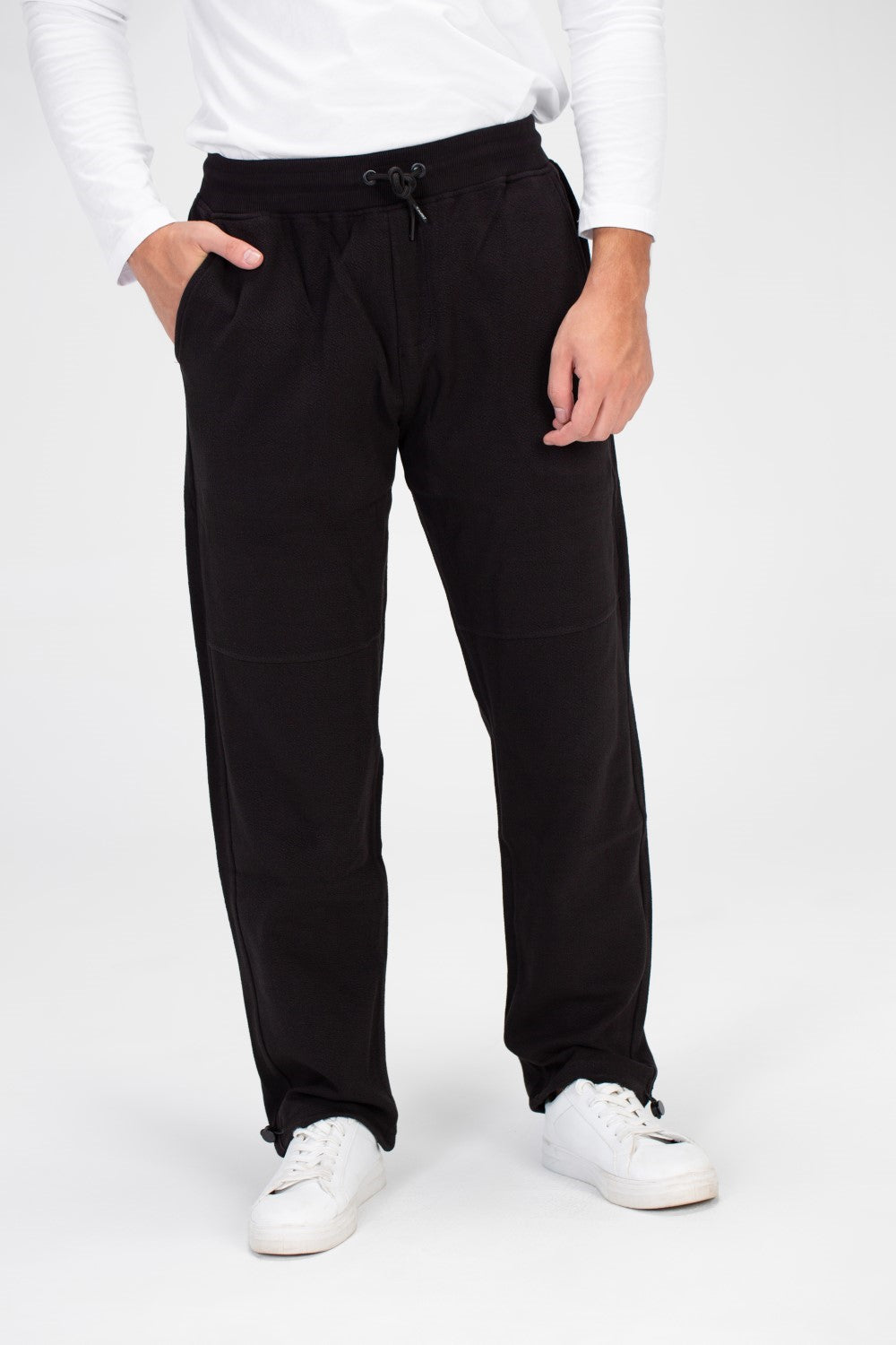 Mens Sweatpants With Elastic Waistband And A Modern Cut