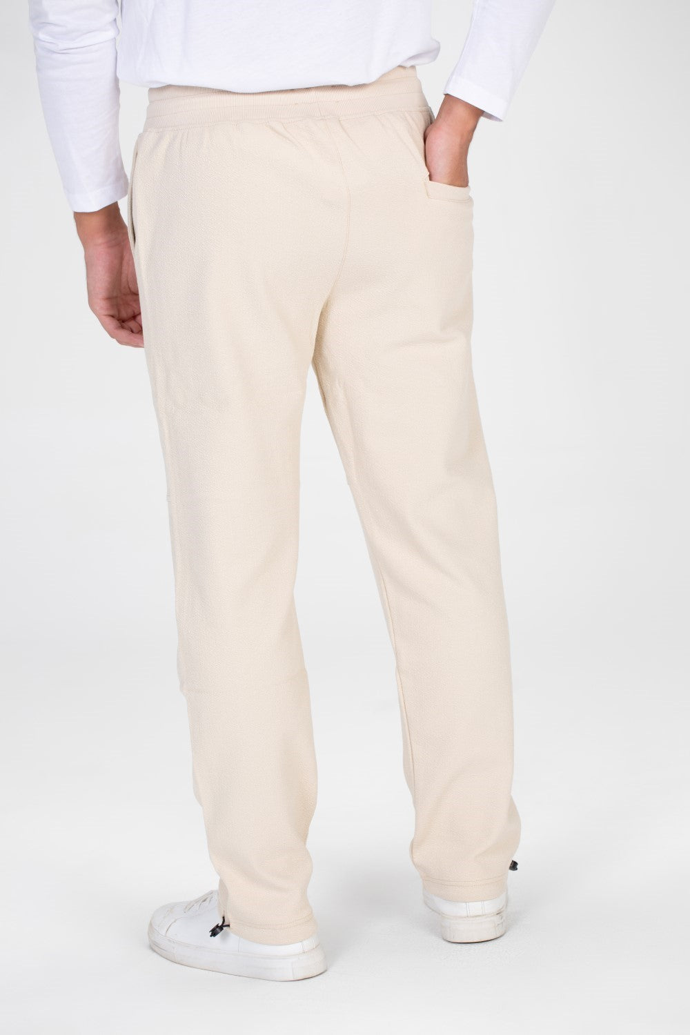 Mens Sweatpants With Elastic Waistband And A Modern Cut