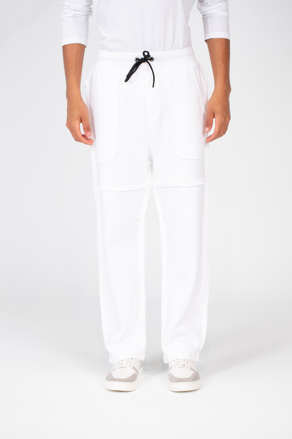 Men's Oversize Sweatpants With A Modern Fit In Melton Material