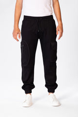 Men's Plain Sweatpants With Drawstring At The Waist And Pockets