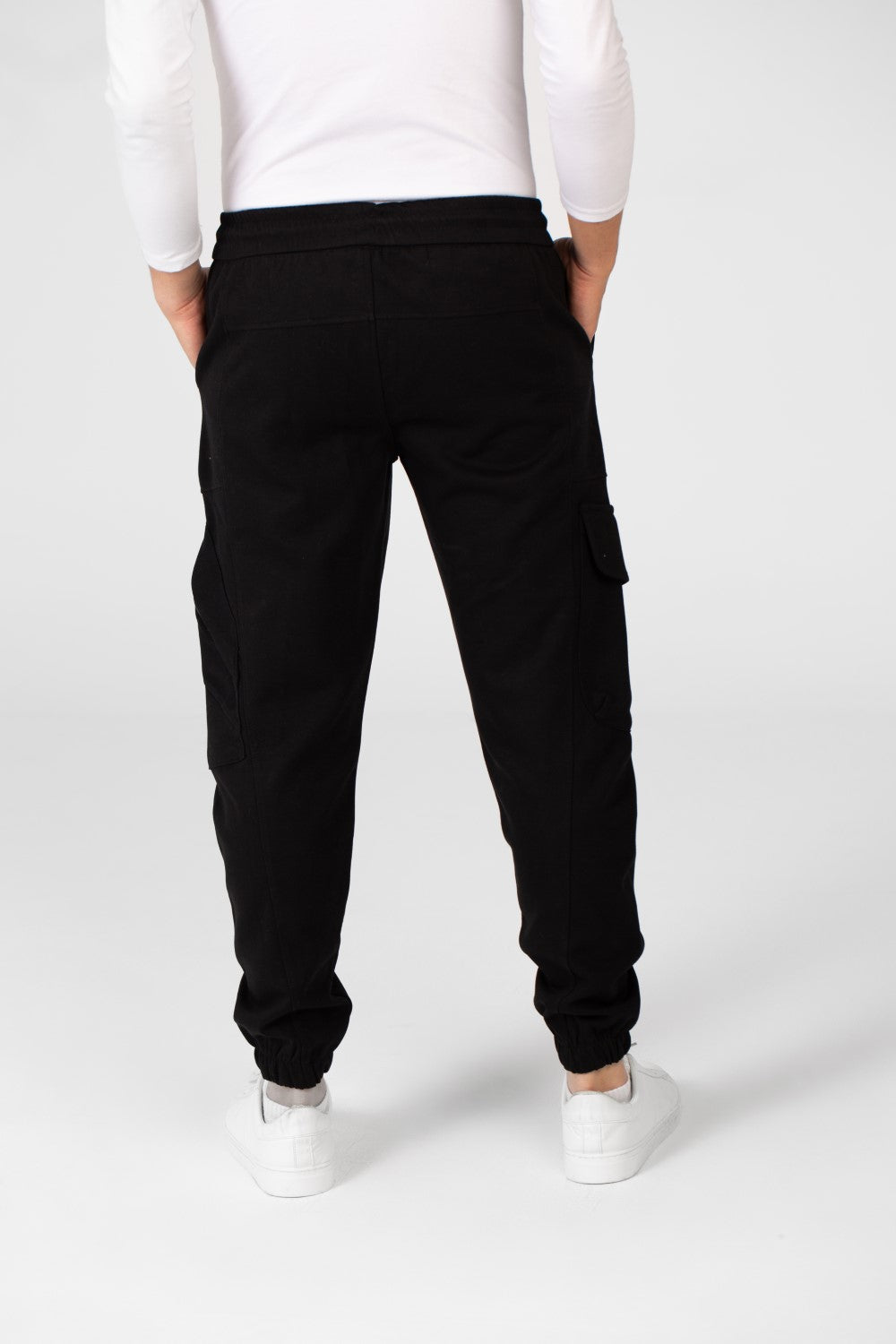 Men's Basic Plain Jogger Sweatpants With Side Pockets