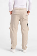 Men's Oversized Middle Drawstring Sweatpants With Front Pockets