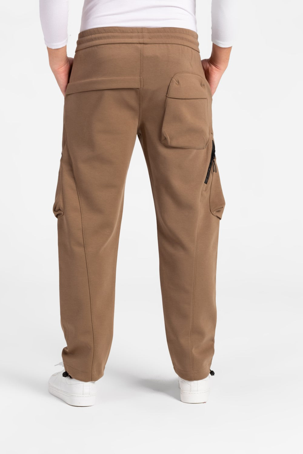 Men's Oversized Middle Drawstring Sweatpants With Front Pockets