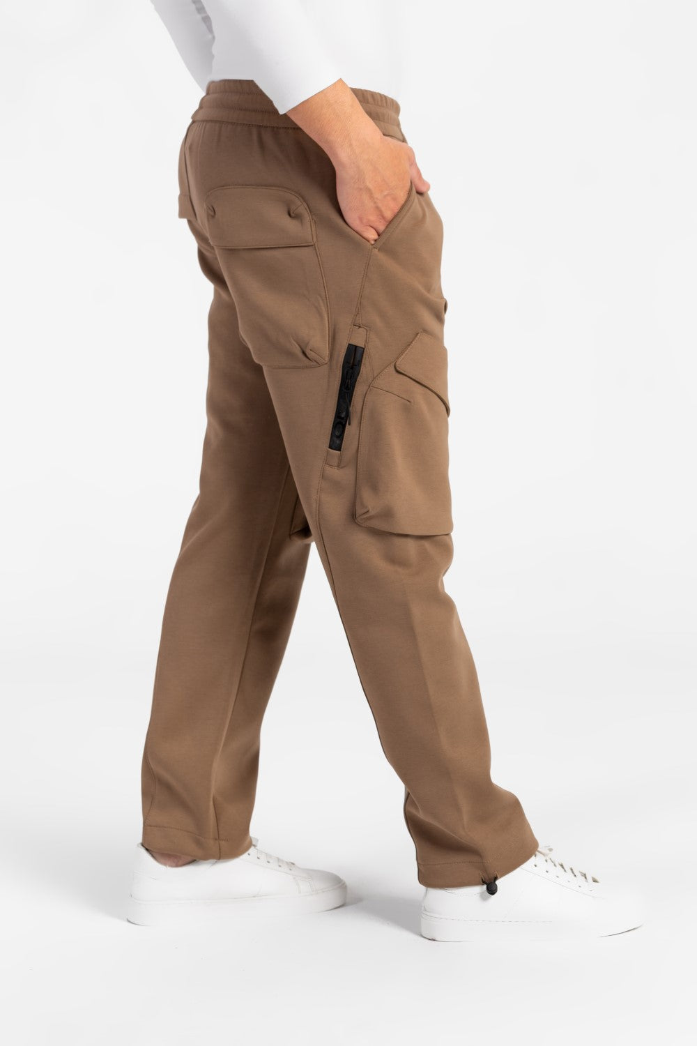 Men's Oversized Middle Drawstring Sweatpants With Front Pockets