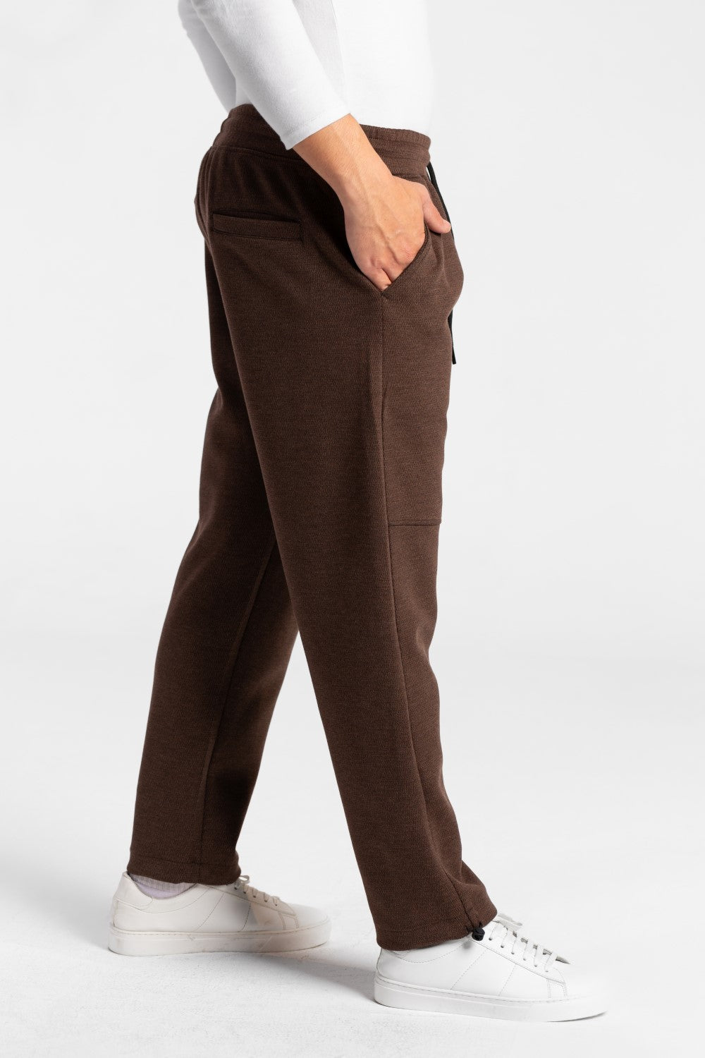 Men's Back Pocket Wide Leg Waist Drawstring Sweatpants