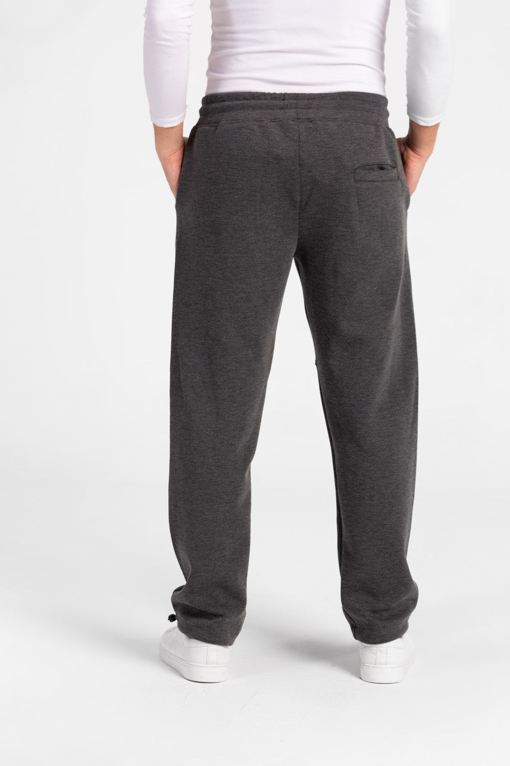 Men's Back Pocket Wide Leg Waist Drawstring Sweatpants