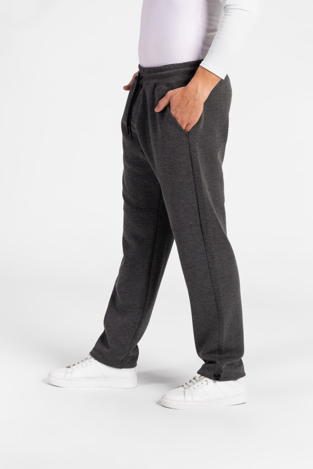 Men's Back Pocket Wide Leg Waist Drawstring Sweatpants