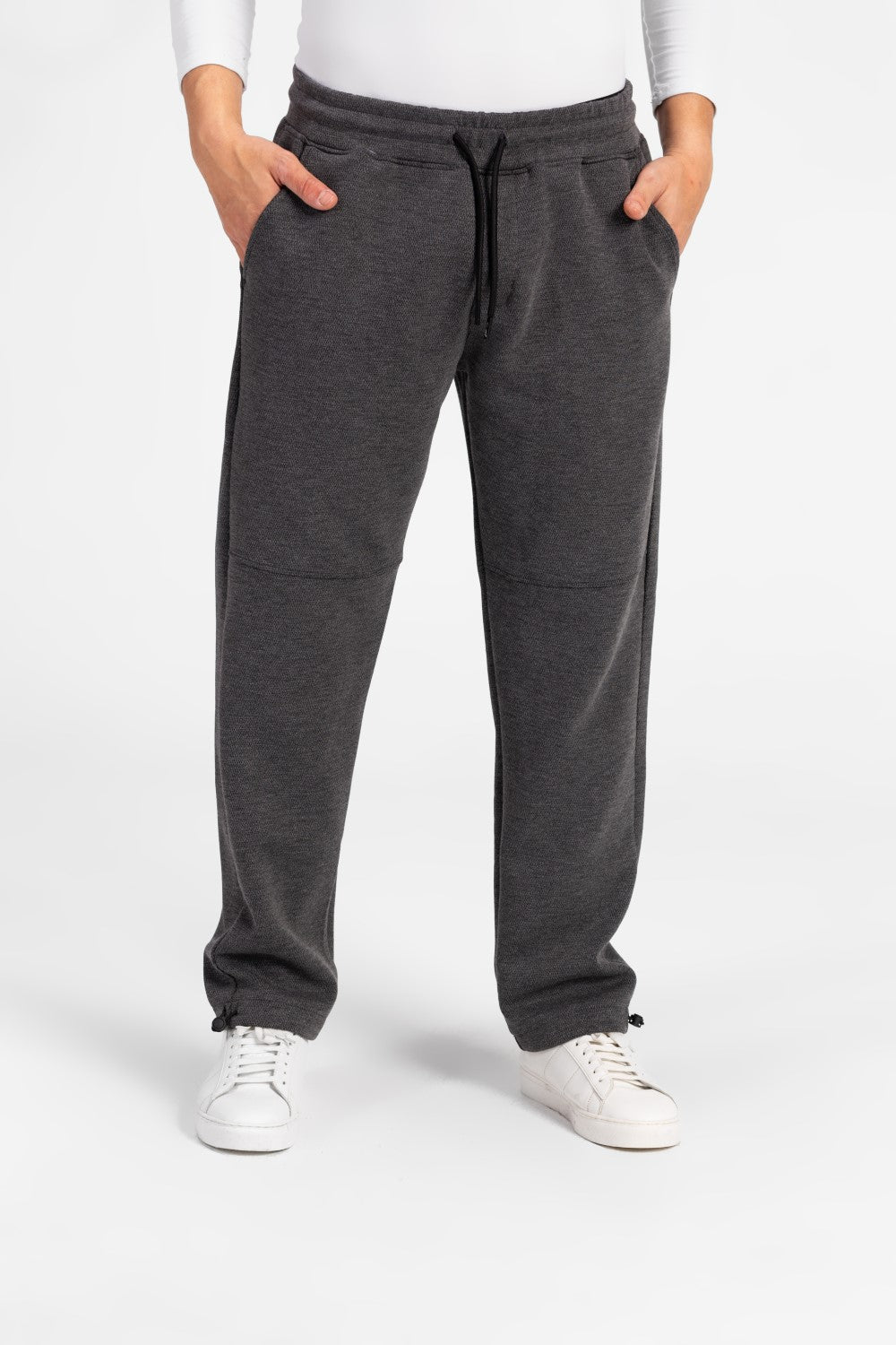 Men's Back Pocket Wide Leg Waist Drawstring Sweatpants