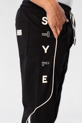 Men's Sweatpants With A Modern Fit And A Text Print On The Side