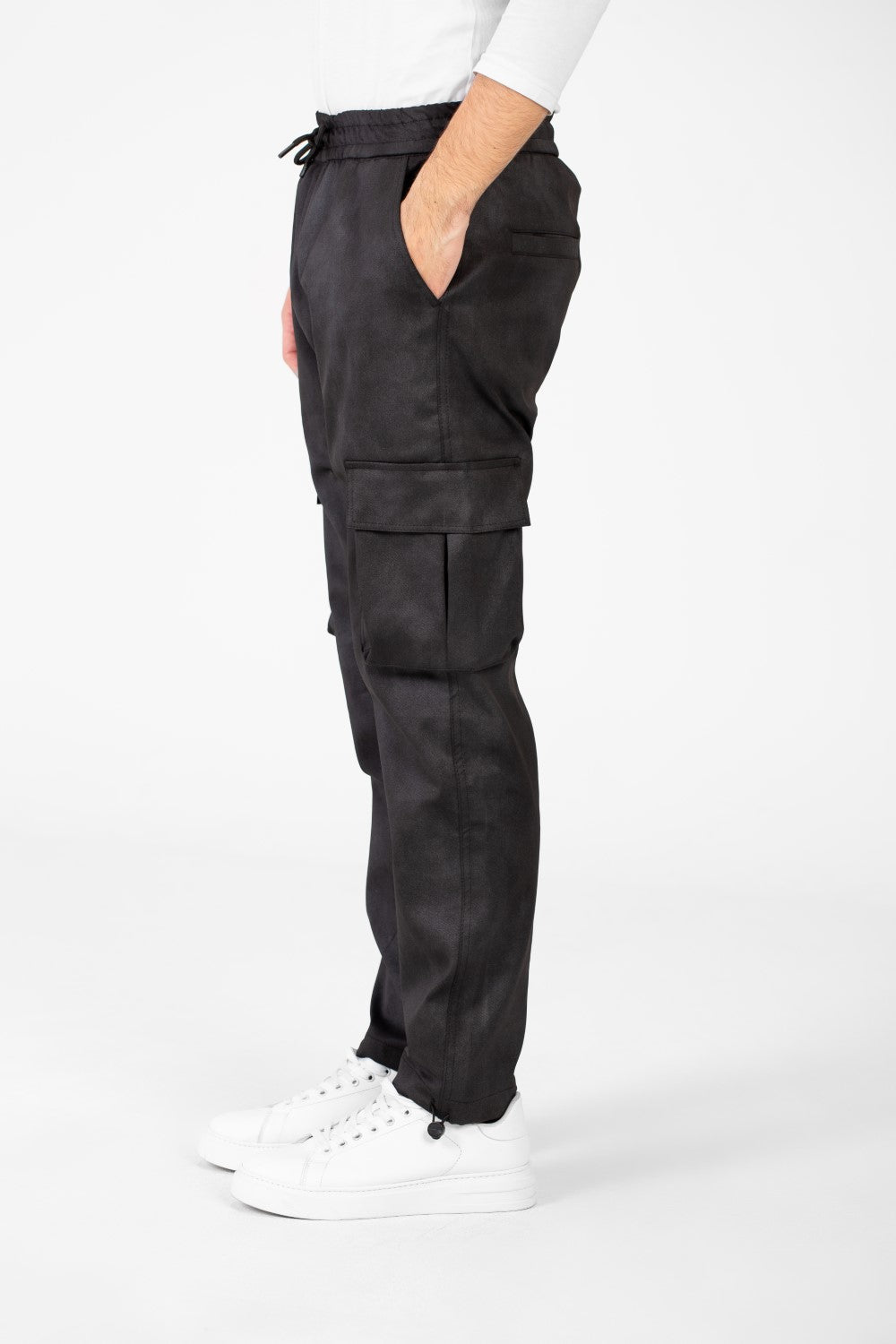 Men's Casual Sweatpants With Elastic Waist And Side Pockets