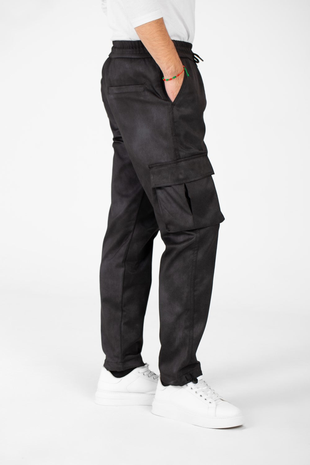 Men's Casual Sweatpants With Elastic Waist And Side Pockets