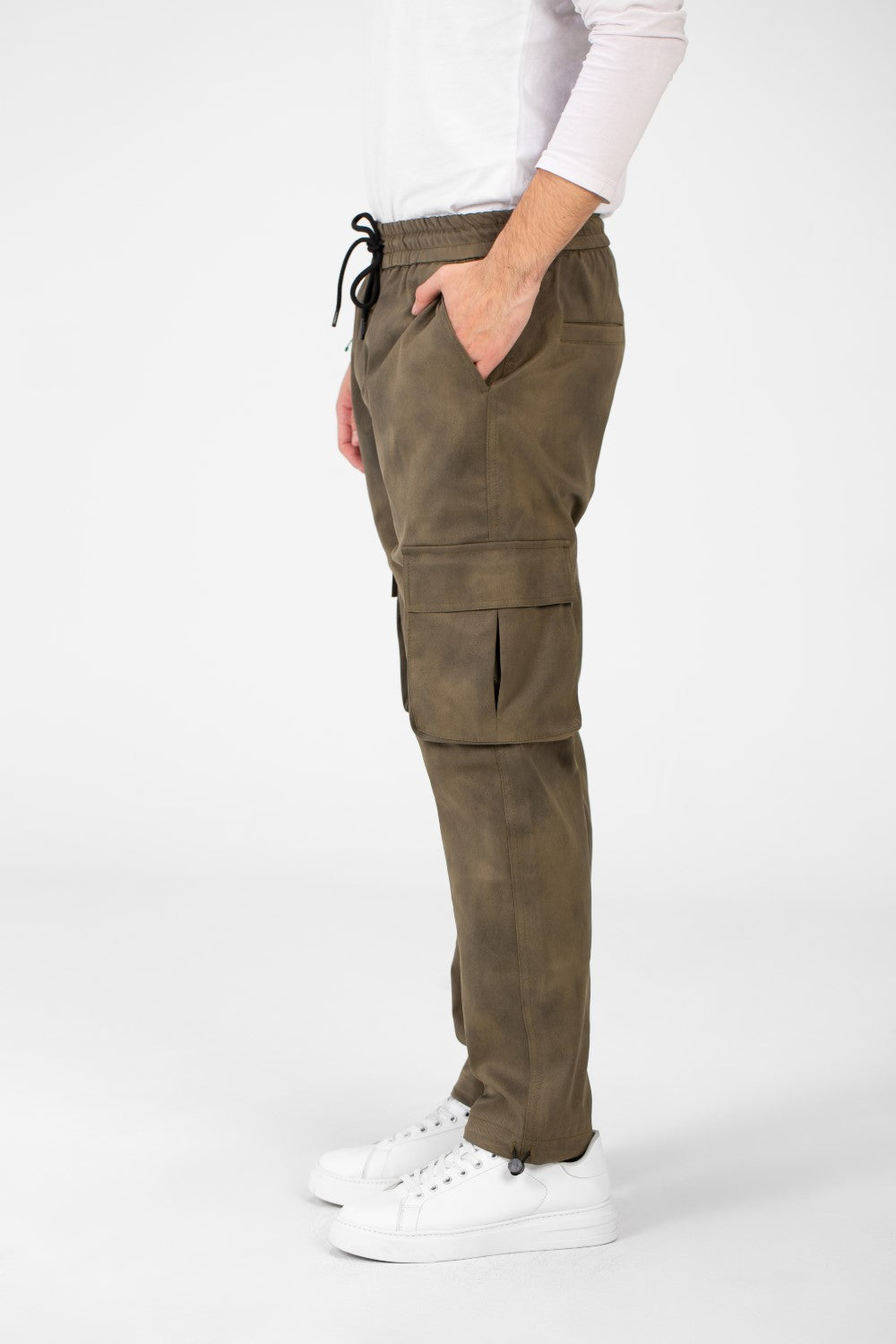 Men's Casual Sweatpants With Elastic Waist And Side Pockets