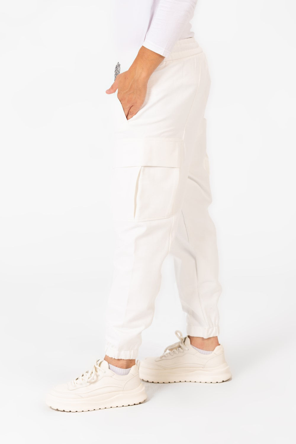Men's Basic Oversized Sweatpants With Elastic Waistband And Side Pockets