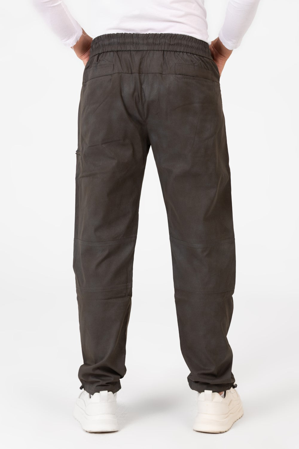 Men's Oversized Sweatpants With Elastic Waistband And Modern Zipper Pockets